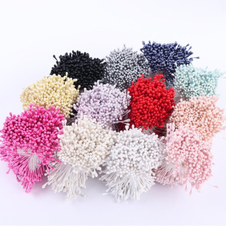 3Mm Cotton Thread Gypsum Pearlescent Flower Core Rose Core Diy Headdress Flower Material Flower Core Hair Accessories Accessories - Image 2
